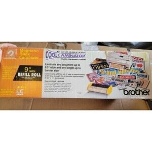 NEW BROTHER VINTAGE MAGNETIC BACK LAMINATE 9" REFILL ROLL FOR LC-M9